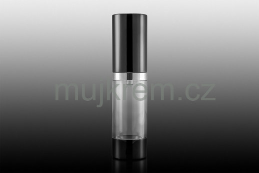 Lahvička airless lux černá  30ml