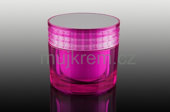 Sytě růžový akrylový kelímek 2-stěnný 15ml