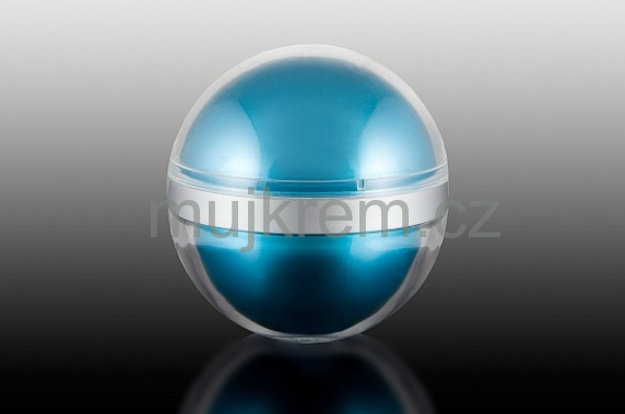 Akrylový 2-stěnný kelímek 15ml, modrý, ve tvaru vajíčka 