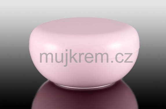 Plastový kelímek 25ml, pastelově růžový v nevšedím tvaru