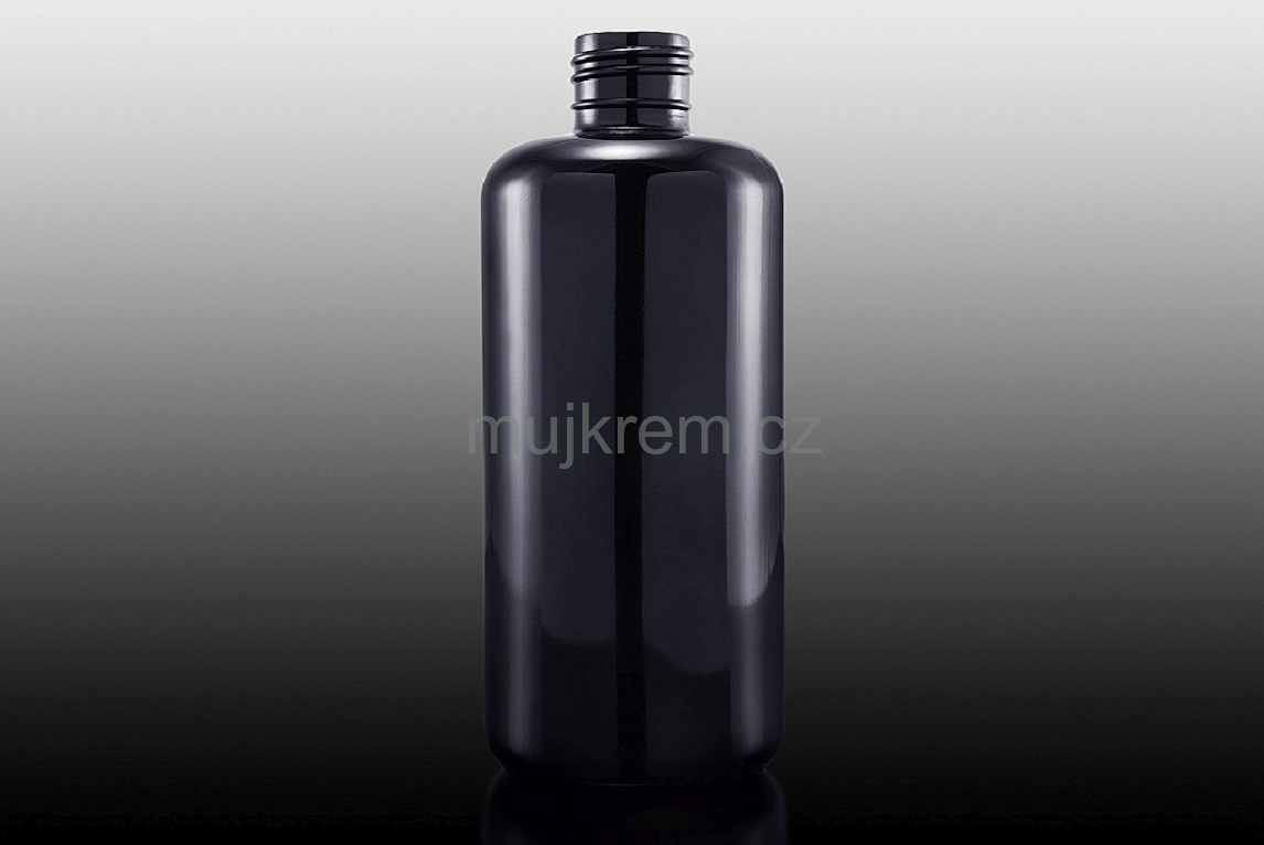 Skleněná lahvička 200ml, černá
