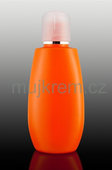 Plastová lahvička 150ml, razící oranžová