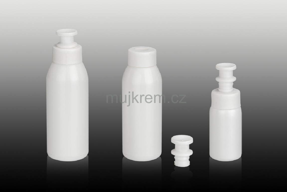 Plastová lahvička 4ml, 12ml, bílá s víčkem