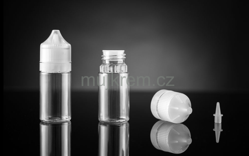 Plastová lahvička 30ml, výběr z různých barevných provedení