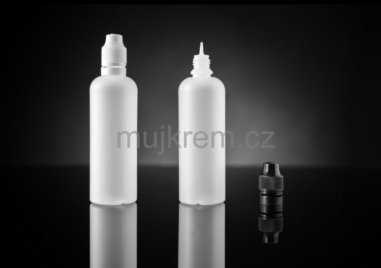 Plastová lahvička Liquid 90ml, bílá