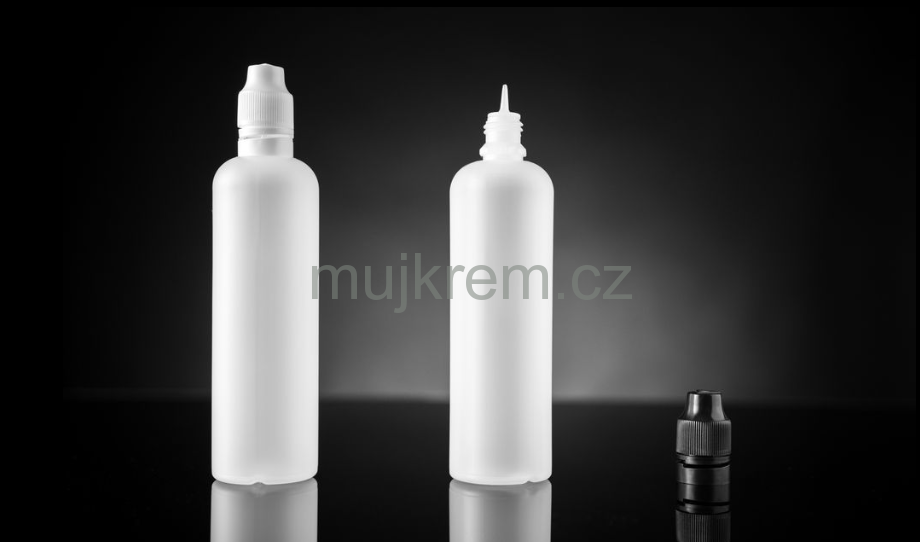 Plastová lahvička Liquid 100ml, bílá