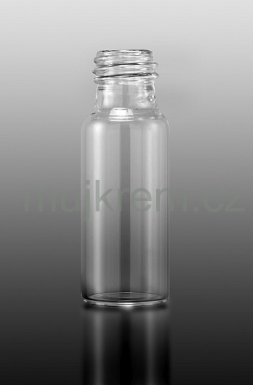 Lahvička skleněná 6 ml, čirá s pipetou