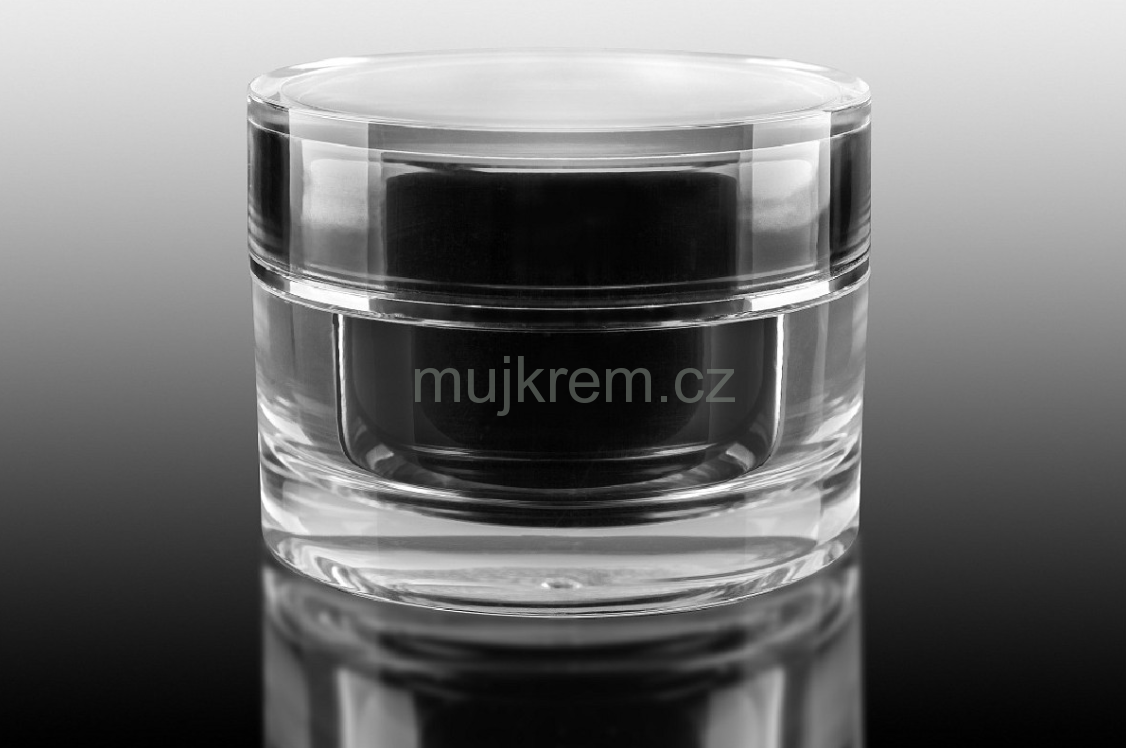 Akrylový 2-stěnný kelímek 30ml, černý