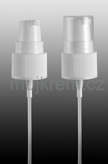 Uzávěr bílý, dávkovač 20/410, trubička 150mm
