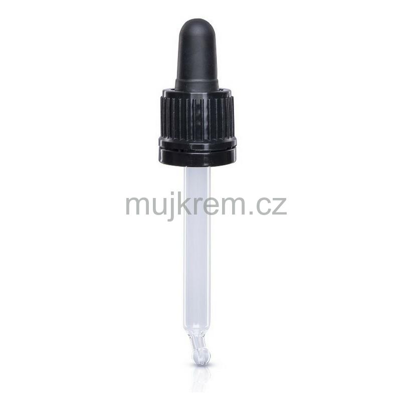 Pipeta černá EMI  uzávěry plast/sklo 5ml