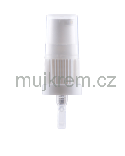 Uzávěr pumpička na makep-up, krém, bílá 18/410