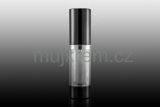 Lahvička airless lux černá  15ml