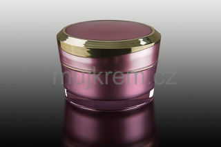 Akrylový kelímek 2-stěnný 15ml, růžový