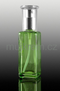 Skleněná lahvička 40ml, 100ml, 150ml, sprej, zeleno bílé provedení