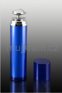 Airless lahvička sprej 15ml, 30ml, 50ml, tmavě modrá 