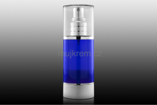 Airless lahvička sprej 25ml, 50ml, modrá