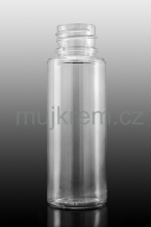 Plastová lahvička 1-stěnná, 55ml, transparentní