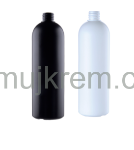 HDPE Plastová lahvička COLI bílá, černá 500ml